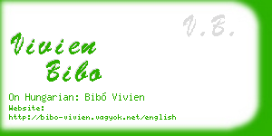 vivien bibo business card